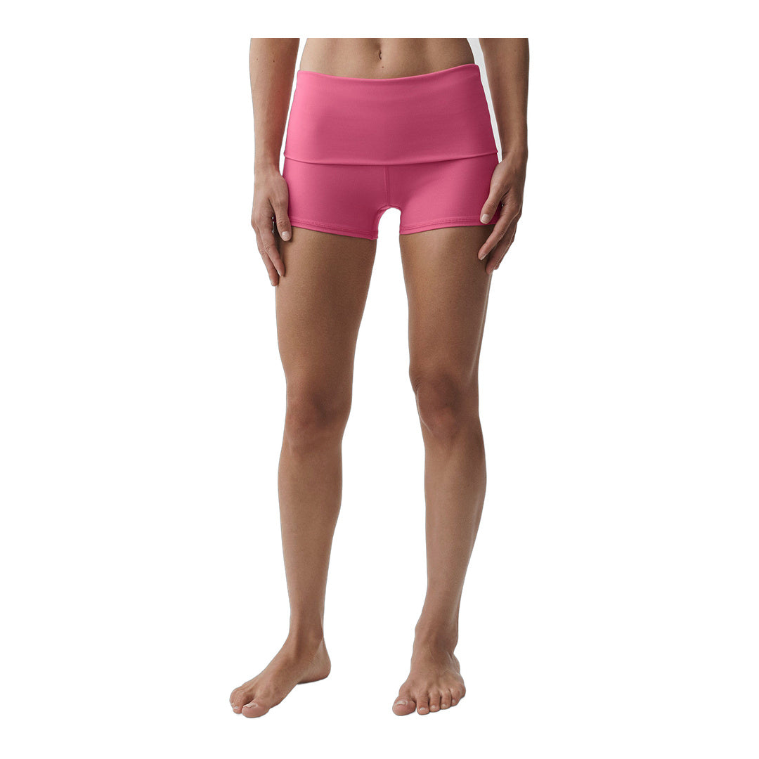 alo 3" ALO Softsculpt Low-Rise Foldover Short - Paradise Pink