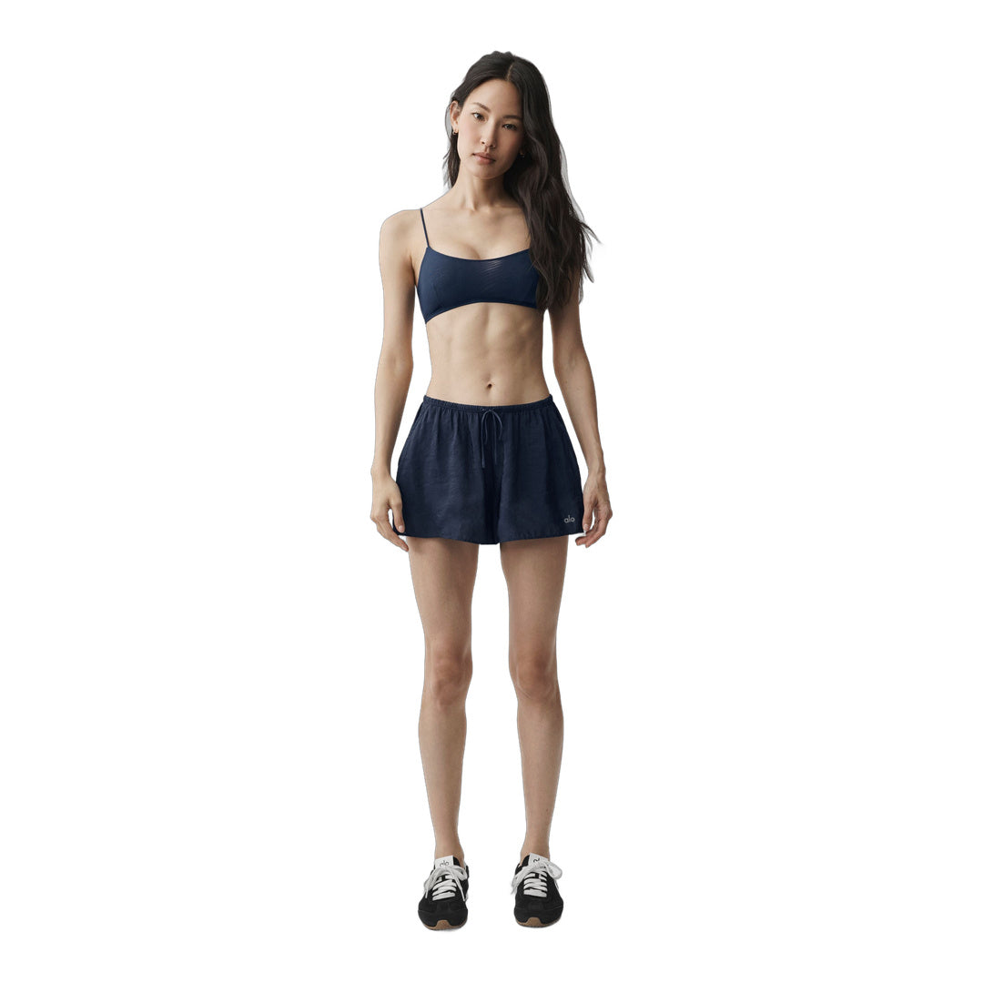 alo Semi-Sheer Golden Hour Mid-Rise Short - Navy