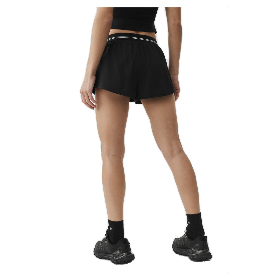 ALO Full Stride Micro Running Short - Black