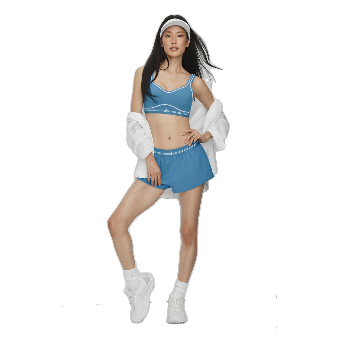 ALO Full Stride Micro Running Short - California Blue