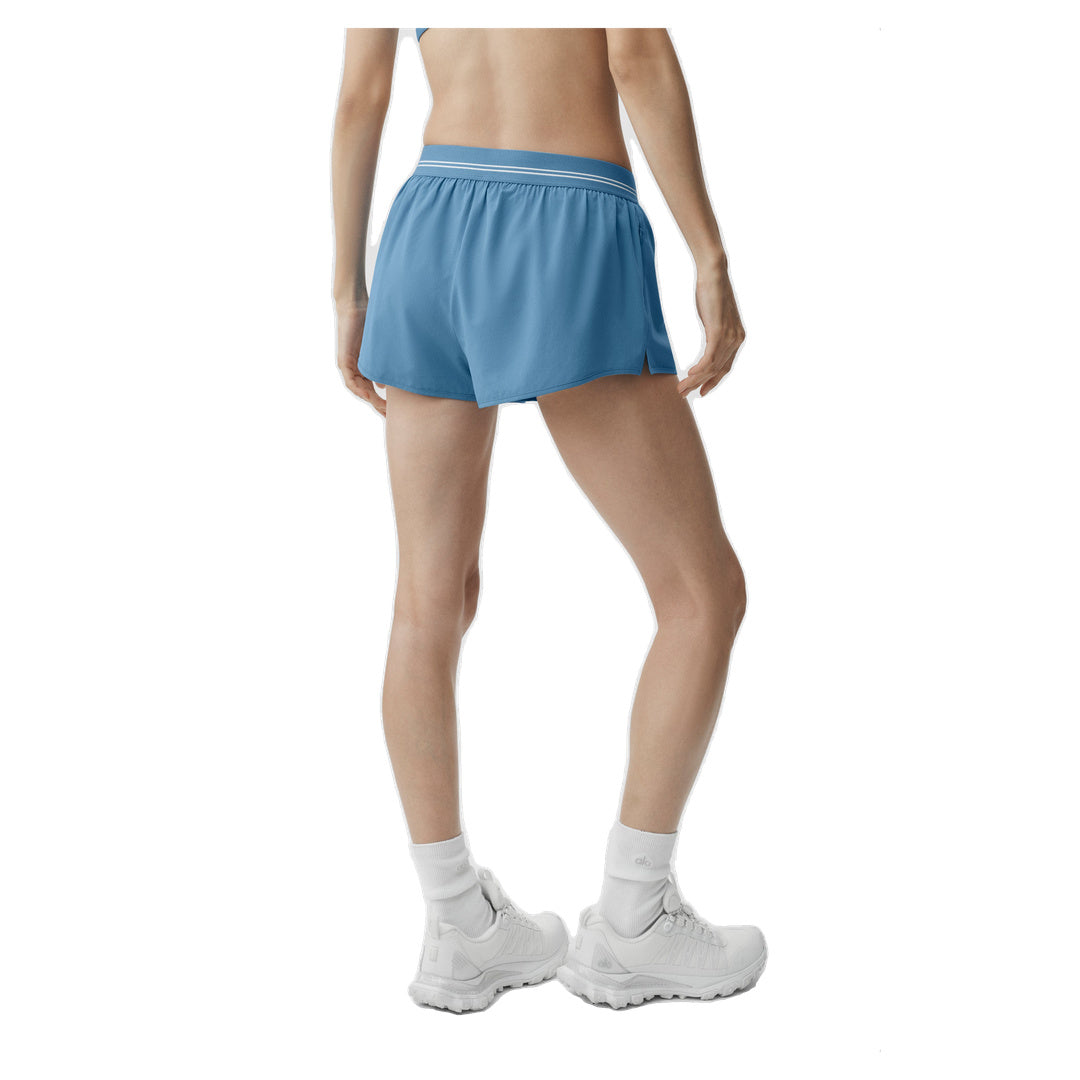 ALO Full Stride Micro Running Short - California Blue
