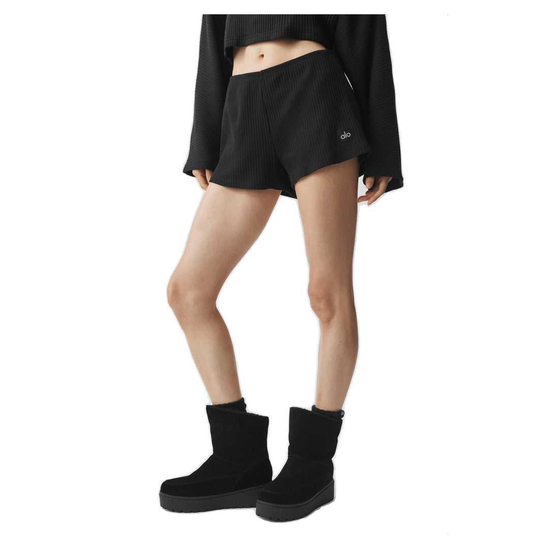 ALO Ribbed Reset Short - Black