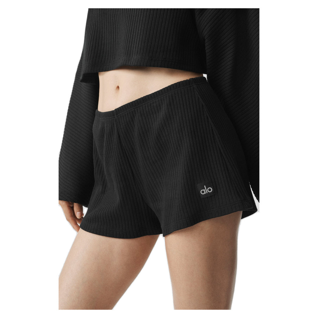 ALO Ribbed Reset Short - Black
