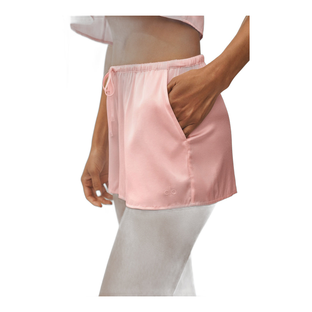 alo Silk Blend Radiance Short - Sundrenched Pink