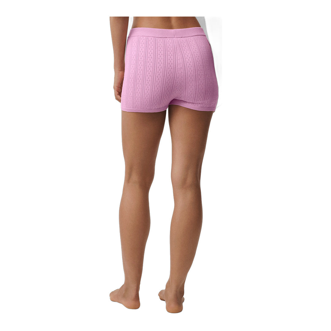 alo Pointelle Sweater Be Mine Hot Short - Candy Heart Pink