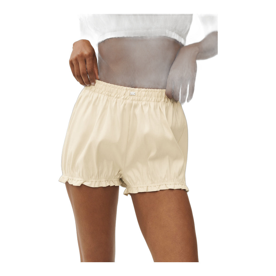 alo Linen Blend Riviera Bloomer Short - Sandy Beige