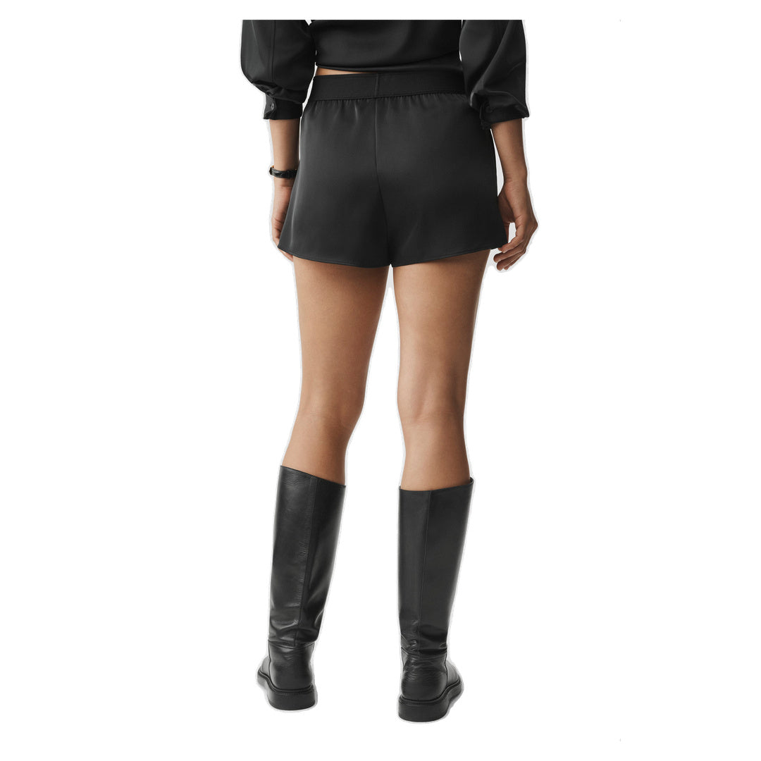 ALO Satin High-Waist Smooth Talker Short - Black