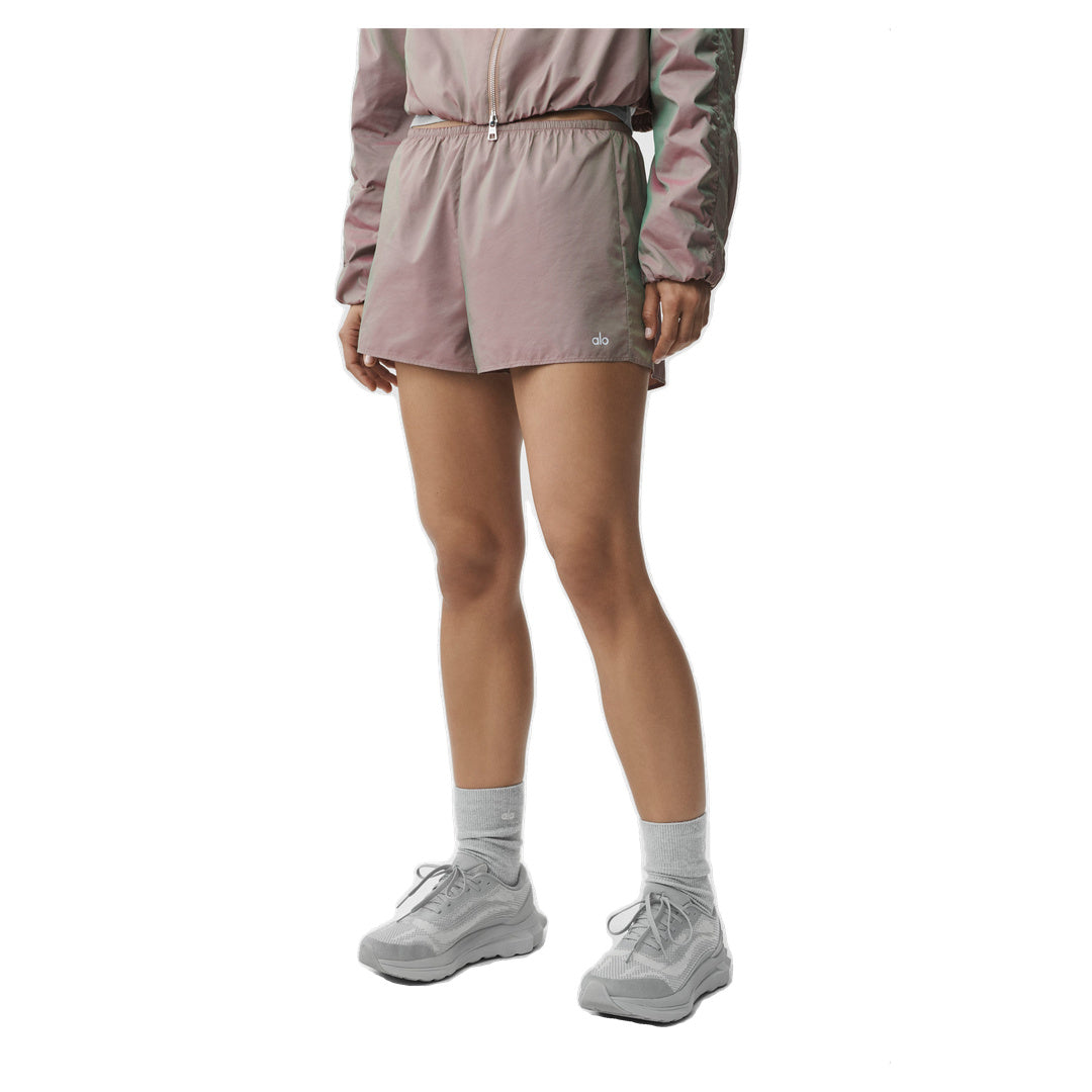 ALO High-Waist Prismatic Short - Pink Moonlight