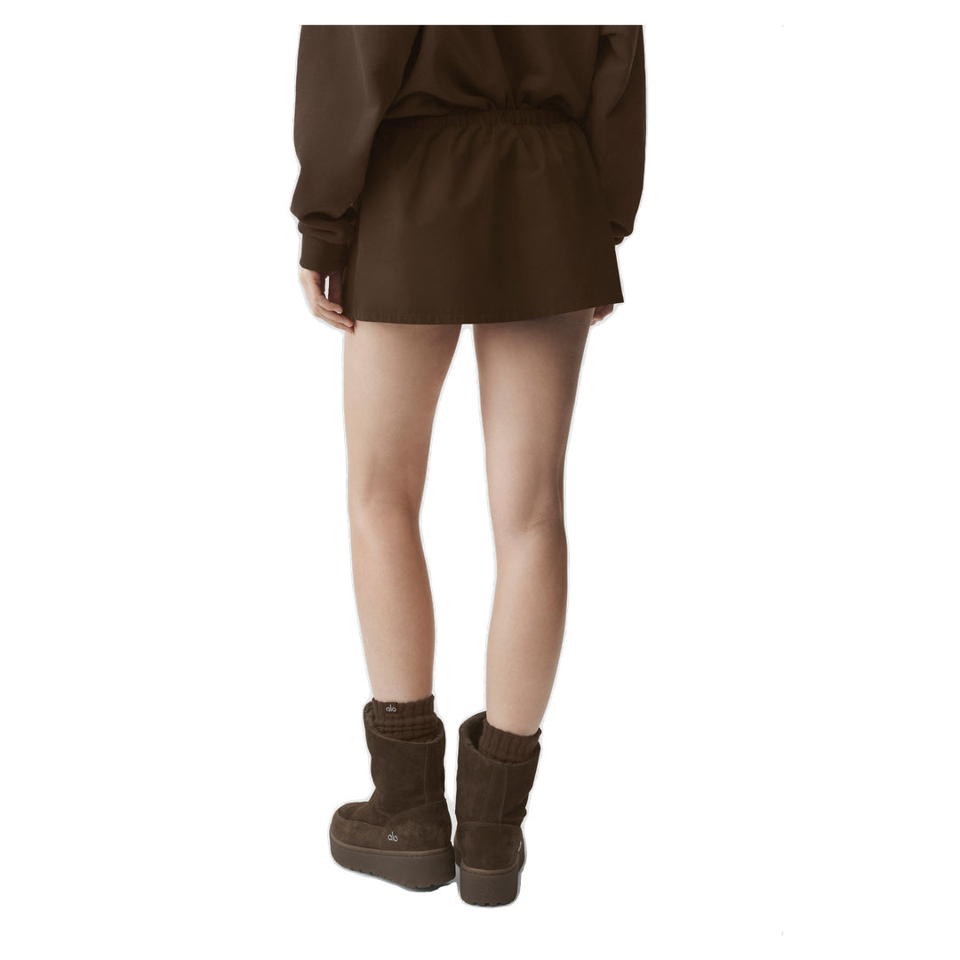 ALO Low-Rise Best Bet Skirt - Espresso
