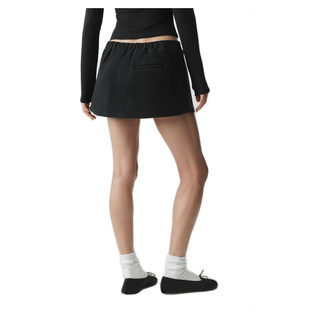 ALO Alpine Meadow Mini Skirt - Black