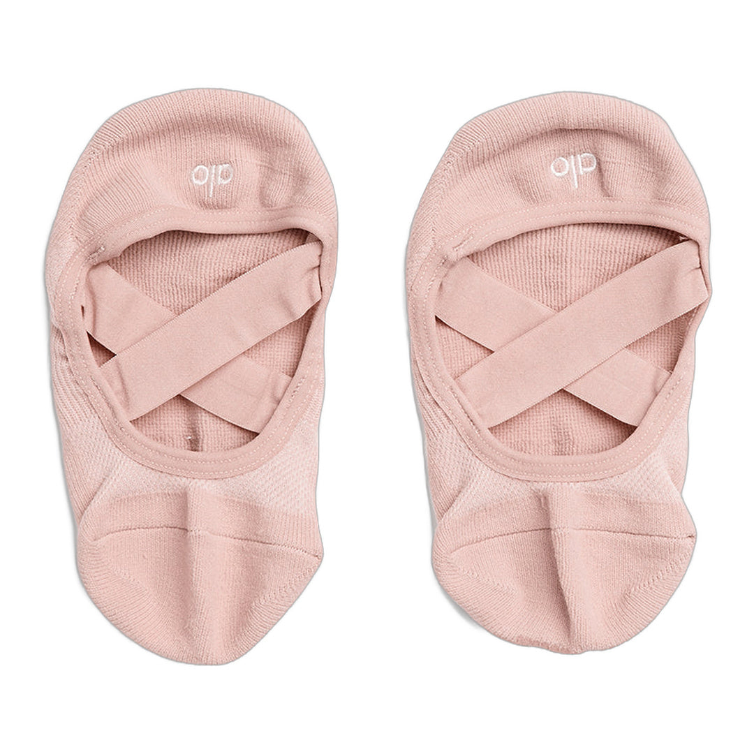 alo Women's Pivot Barre Sock - Pale Mauve