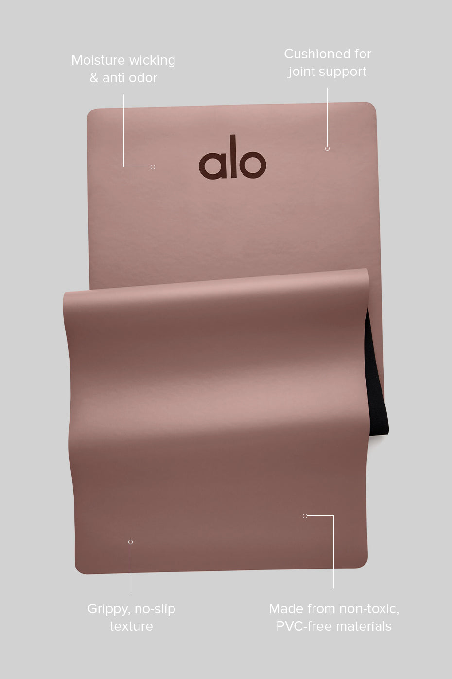 alo Warrior Mat - Smoky Quartz