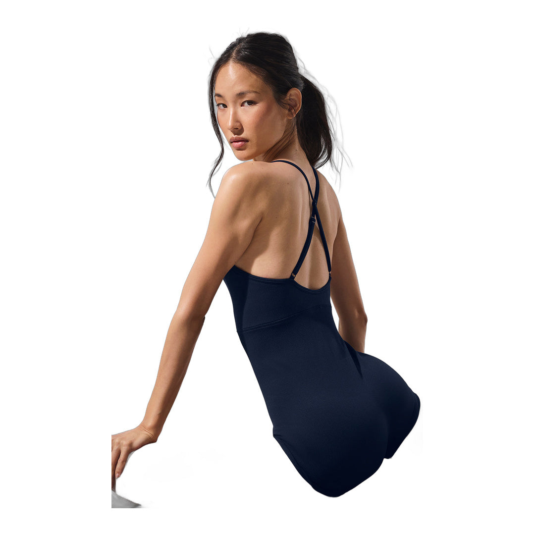 alo Seamless Ribbed Favorite Onesie - Navy