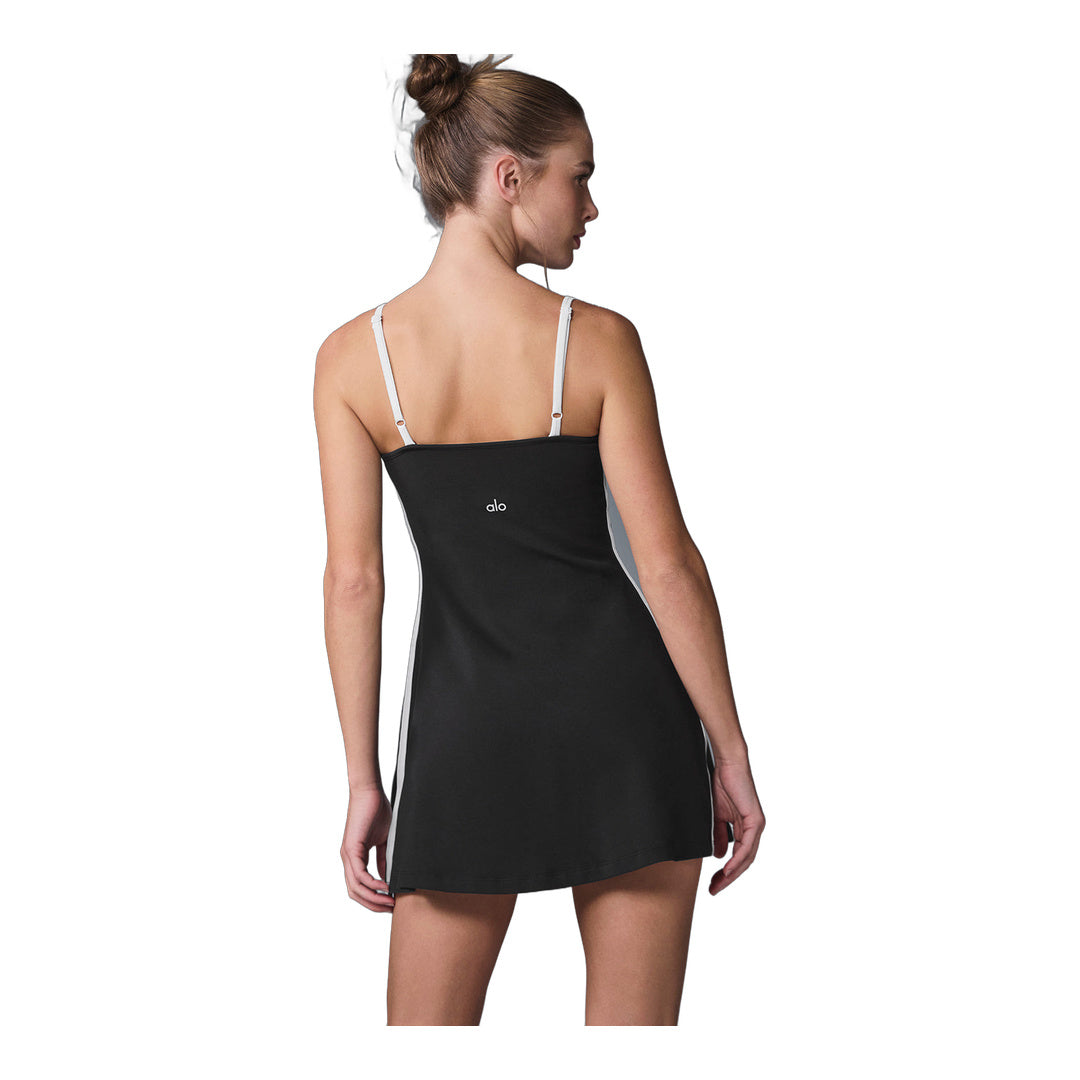 alo Airbrush Streamlined Dress - Black/White