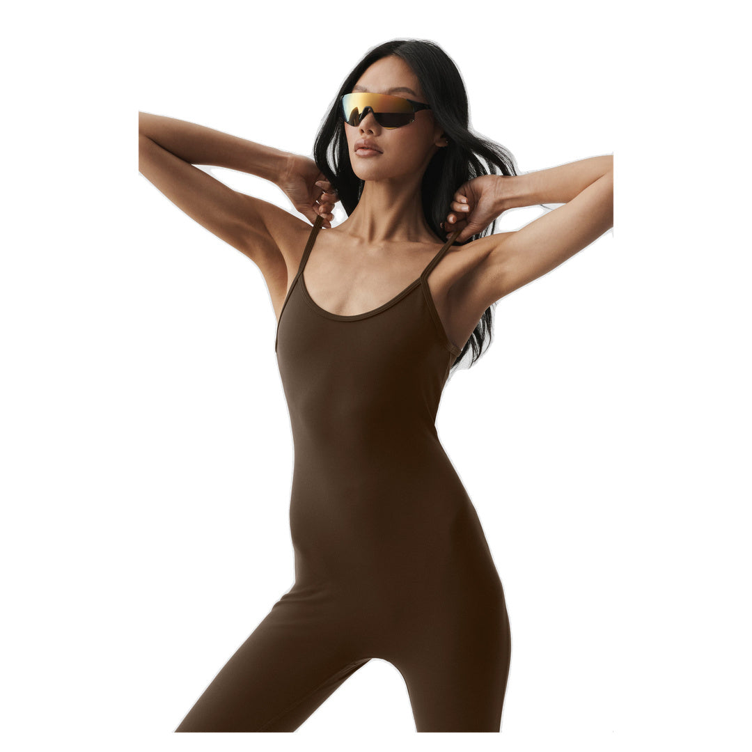 ALO Airbrush One And Done Onesie - Espresso