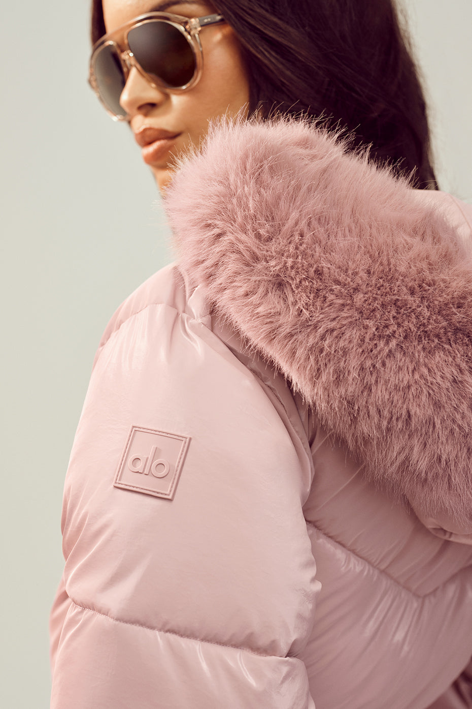 alo Polar Star Ski Suit - Pink Champagne