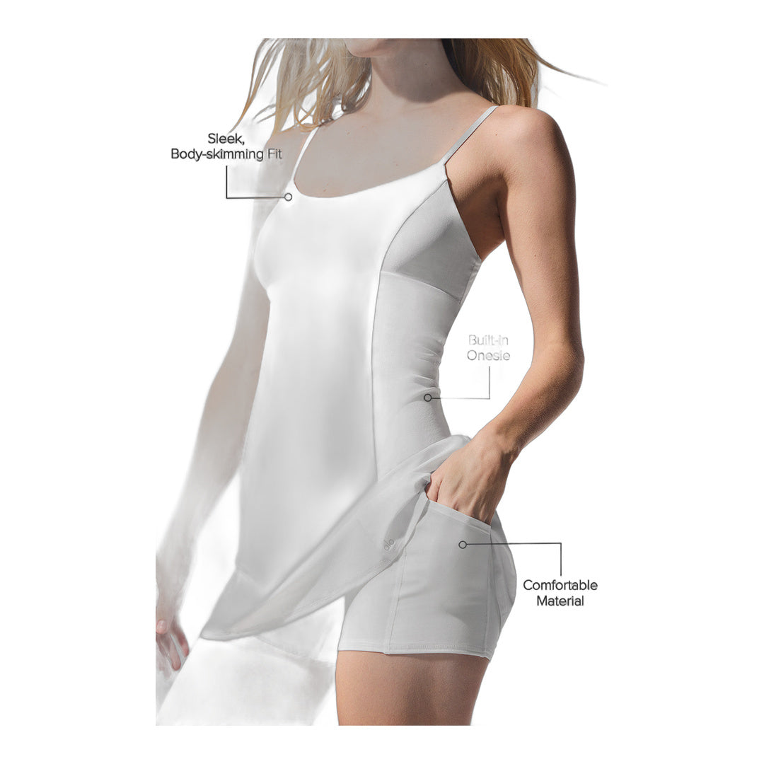 alo Breezy Tennis Dress - White