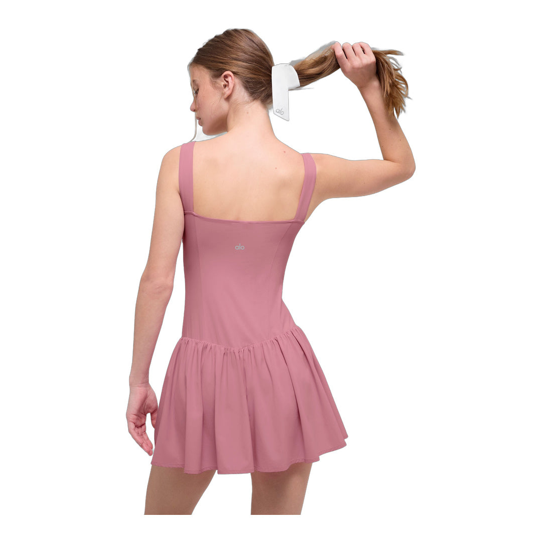 alo Alosoft Break Point Tennis Dress - Pink Wild Rose