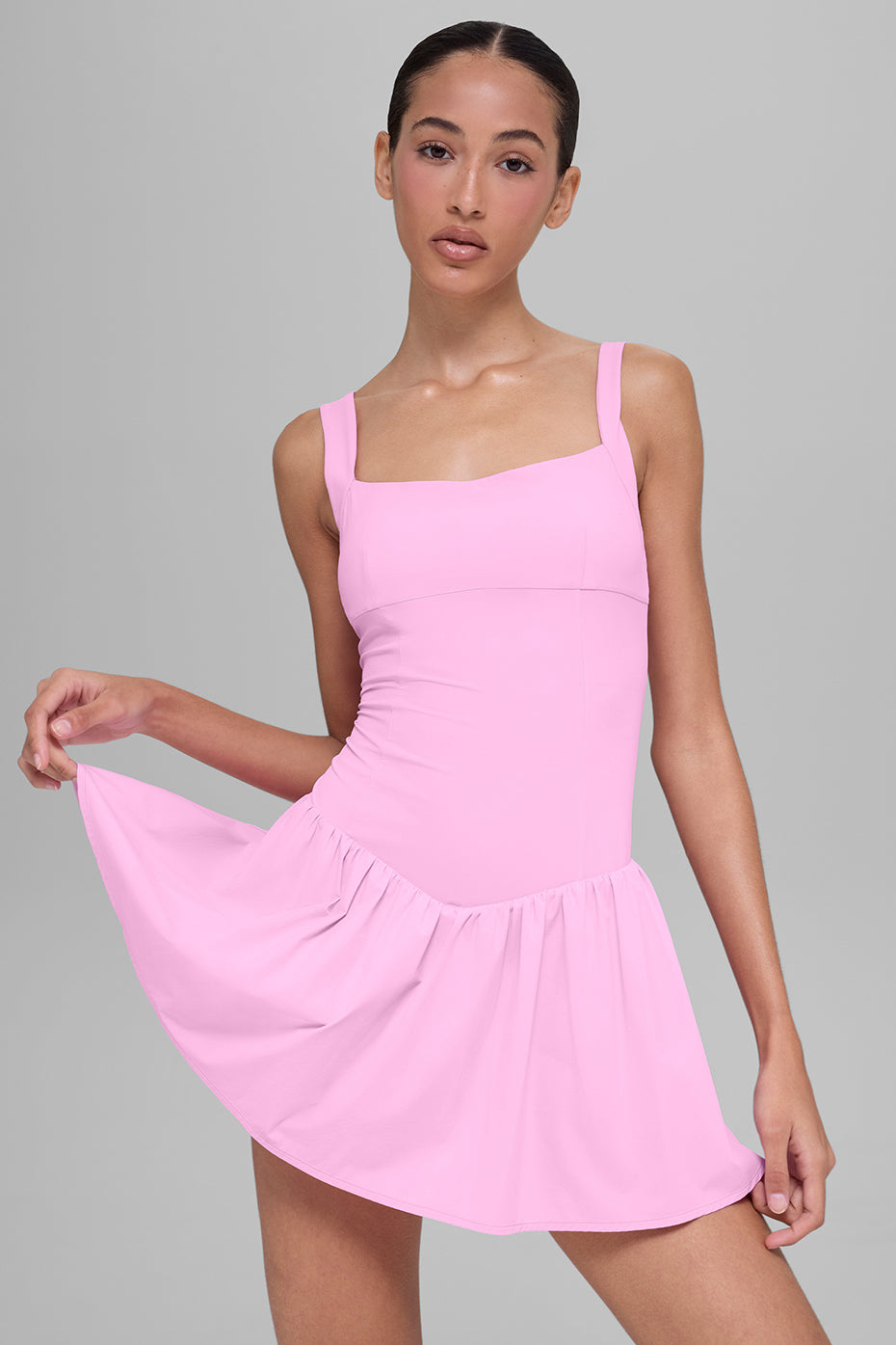 alo Alosoft Break Point Tennis Dress - Candy Heart Pink
