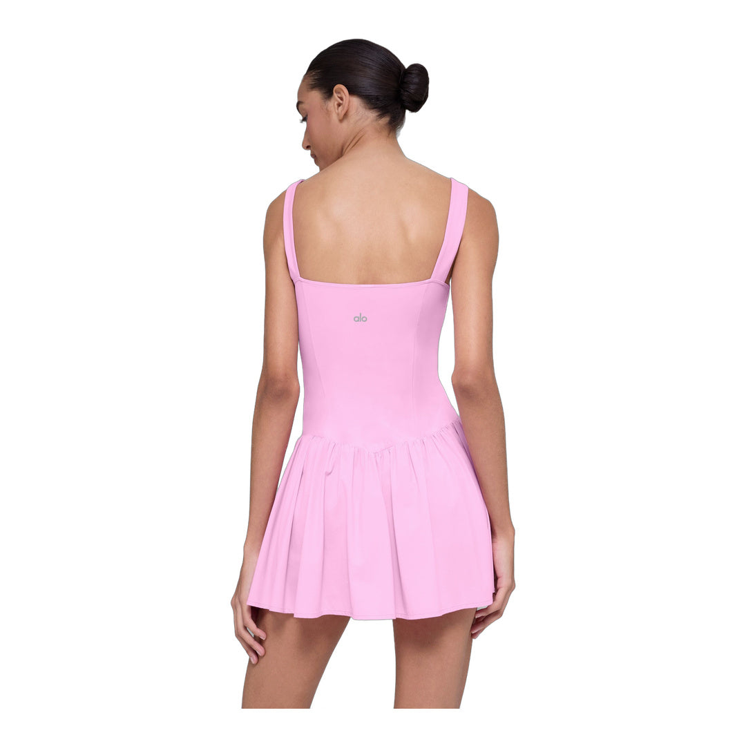 alo Alosoft Break Point Tennis Dress - Candy Heart Pink