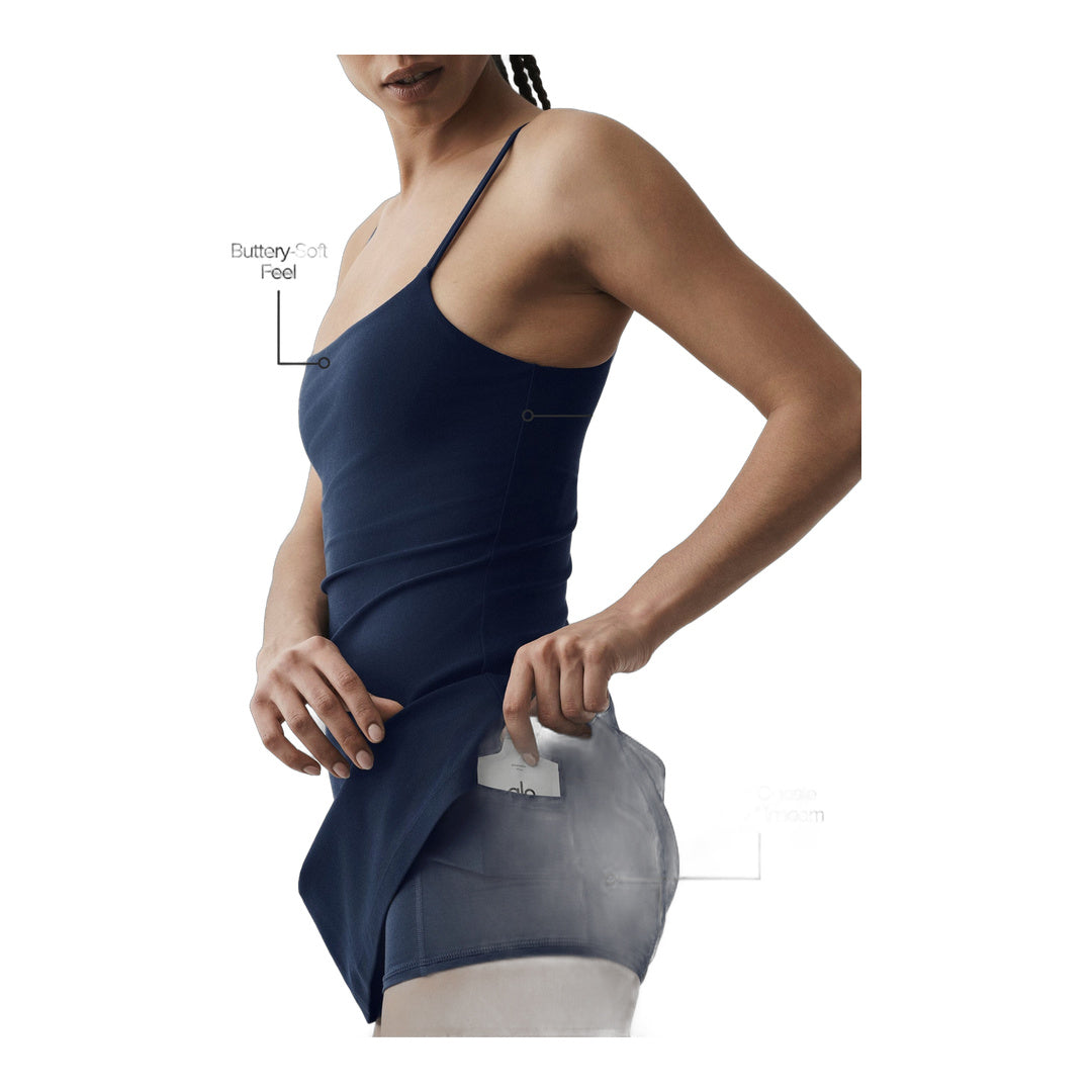 alo Alosoft Encore Tennis Dress - Navy