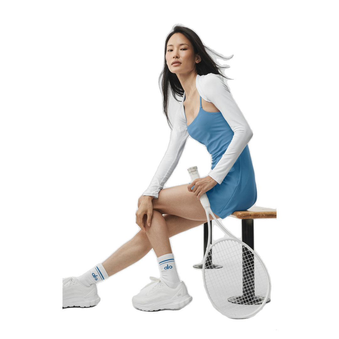 ALO Alosoft Encore Tennis Dress - California Blue