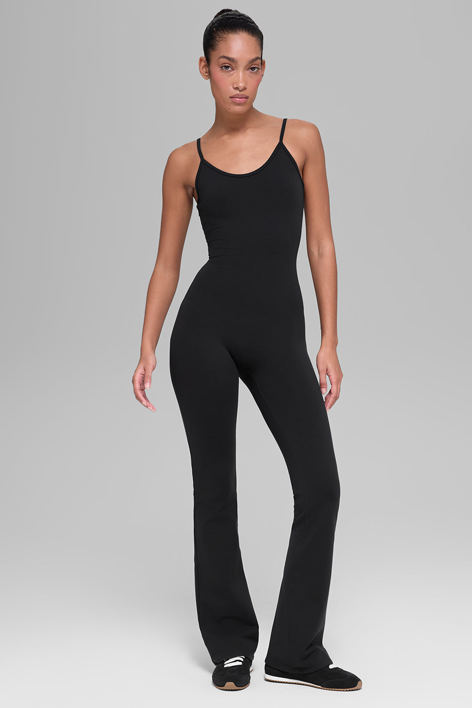 alo Airbrush Bootcut One And Done Onesie - Black