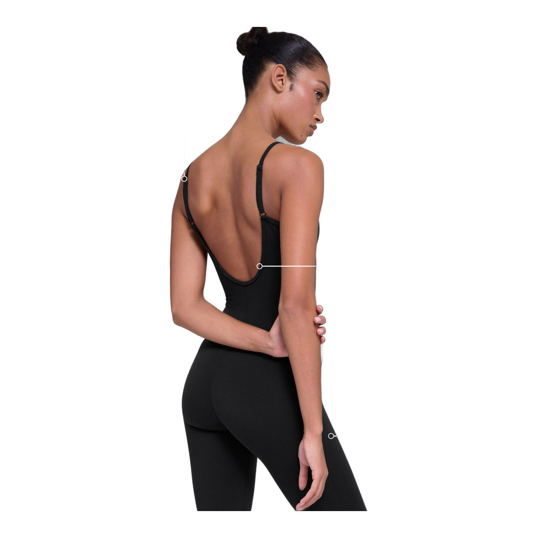 alo Airbrush Bootcut One And Done Onesie - Black