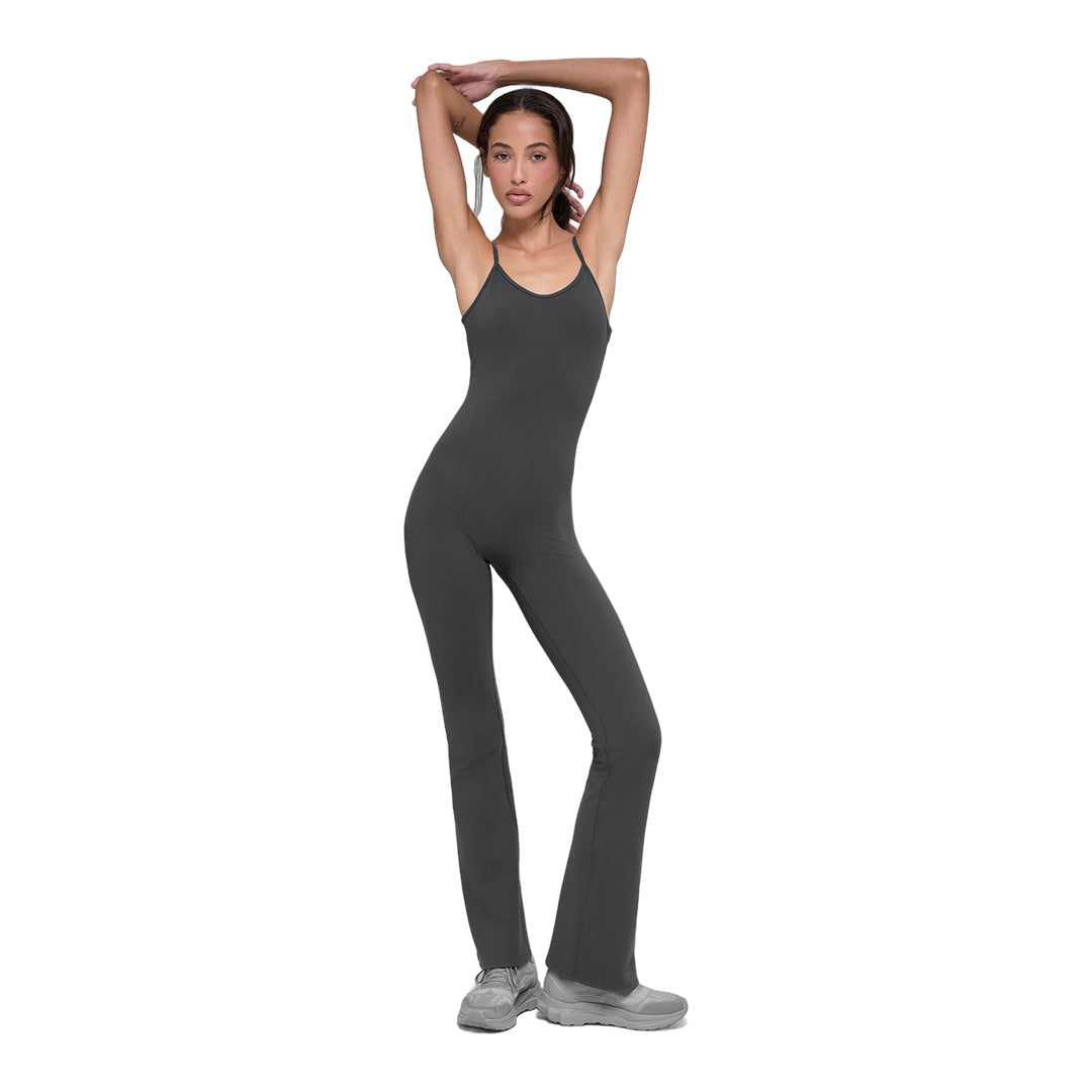 alo Airbrush Bootcut One And Done Onesie - Anthracite