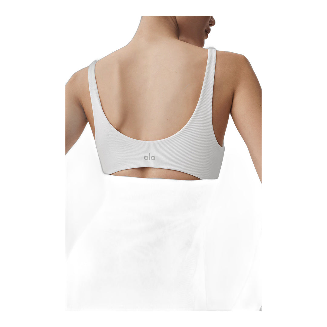 alo Slice Tennis Dress - White