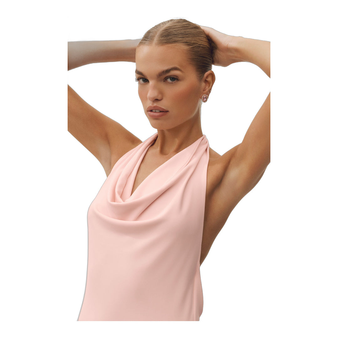 alo Summer Soiree Halter Maxi Dress - Sundrenched Pink