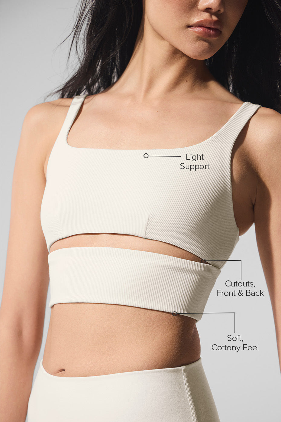 alo Slit Bra - Ivory