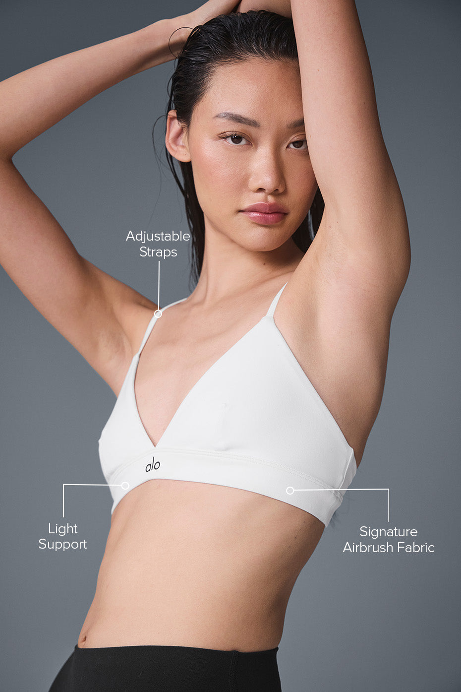 alo Splendor Bra - White/Black