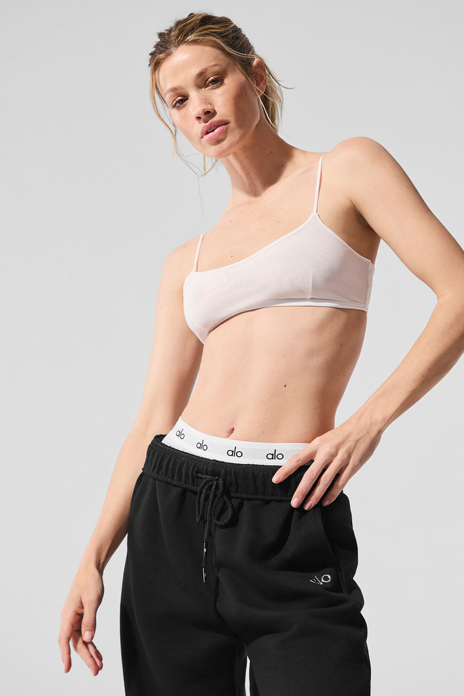 alo Airmesh Venus Bralette - White