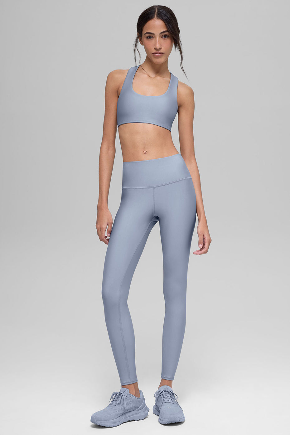 alo Airlift Advantage Racerback Bra - Winter Frost