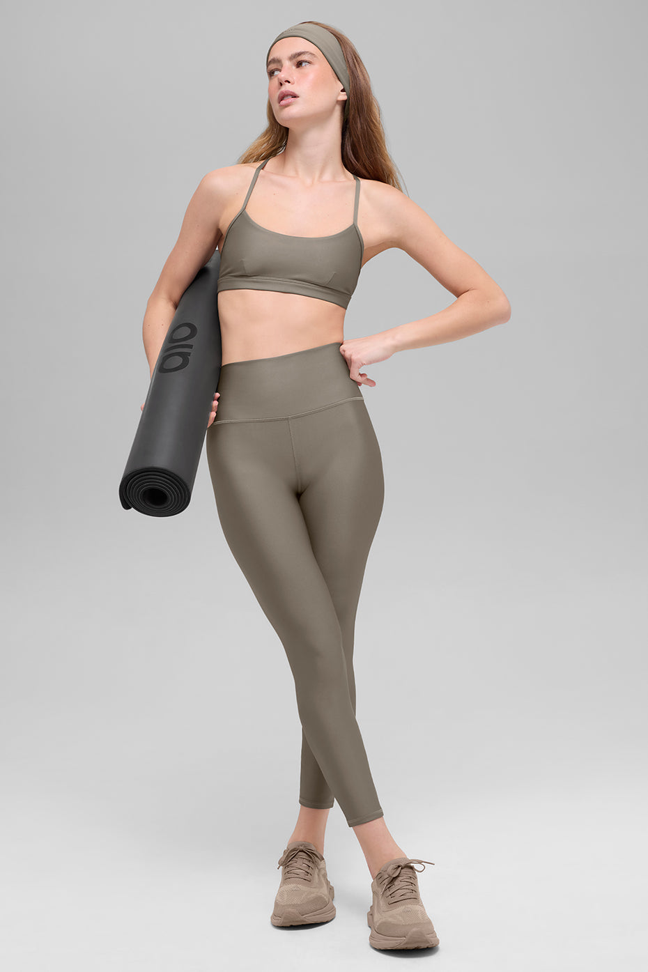alo Airlift Intrigue Bra - Light Cocoa