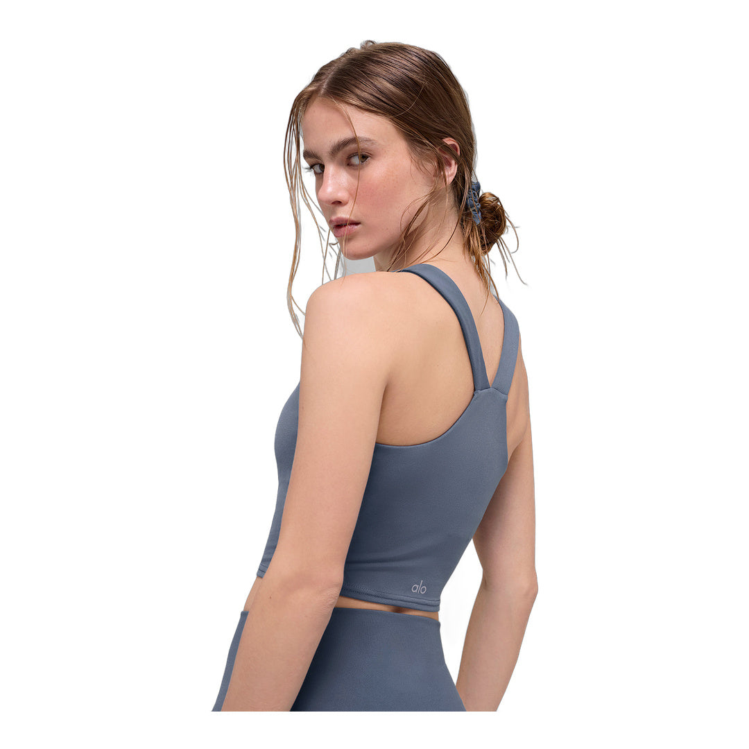 alo Airbrush Real Bra Tank - Bluestone