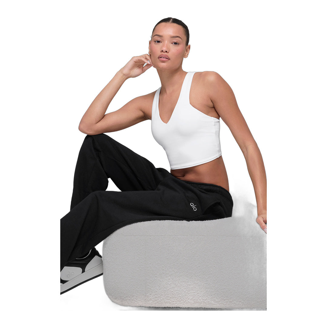 alo Airbrush Real Bra Tank - White
