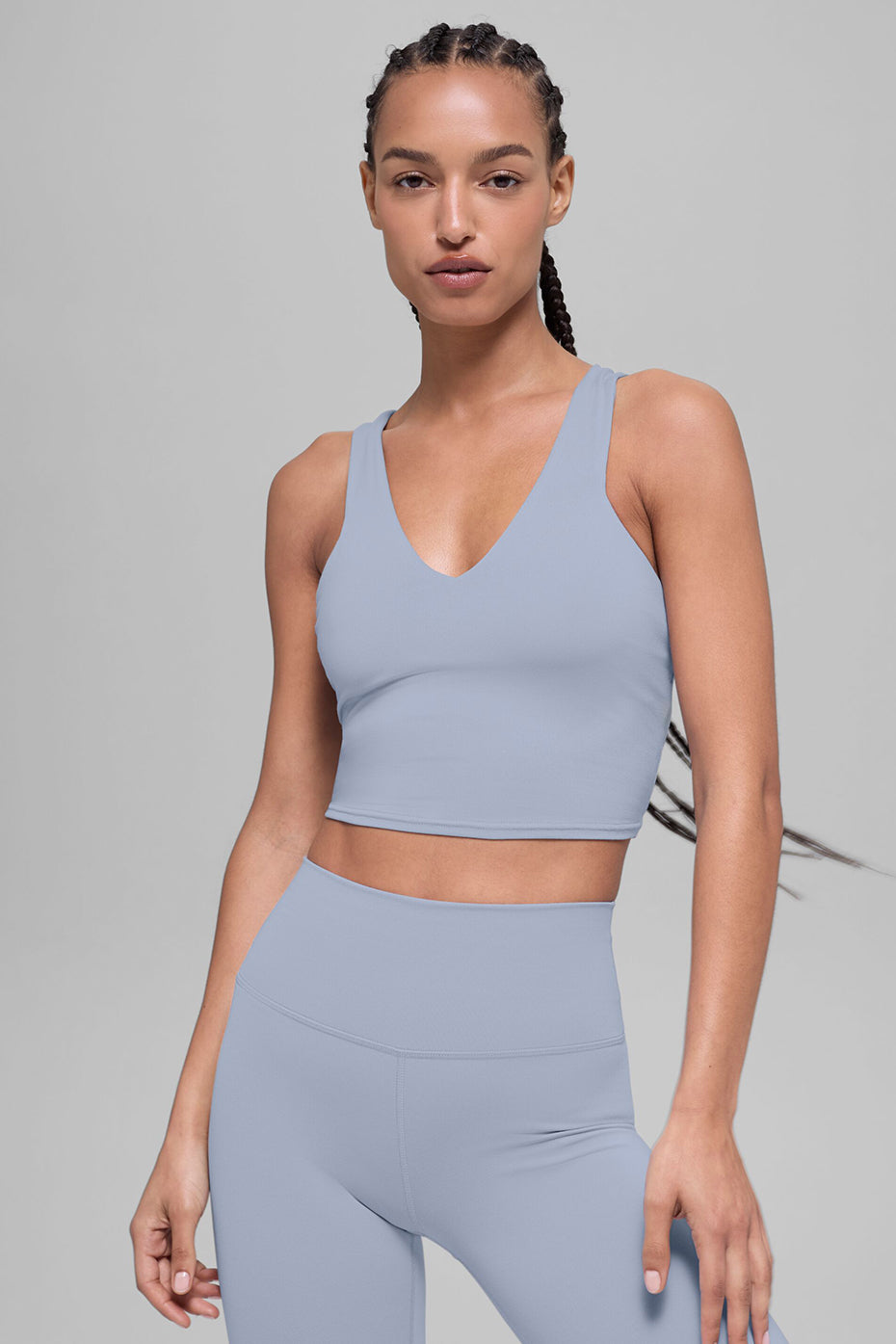 alo Airbrush Real Bra Tank - Winter Frost