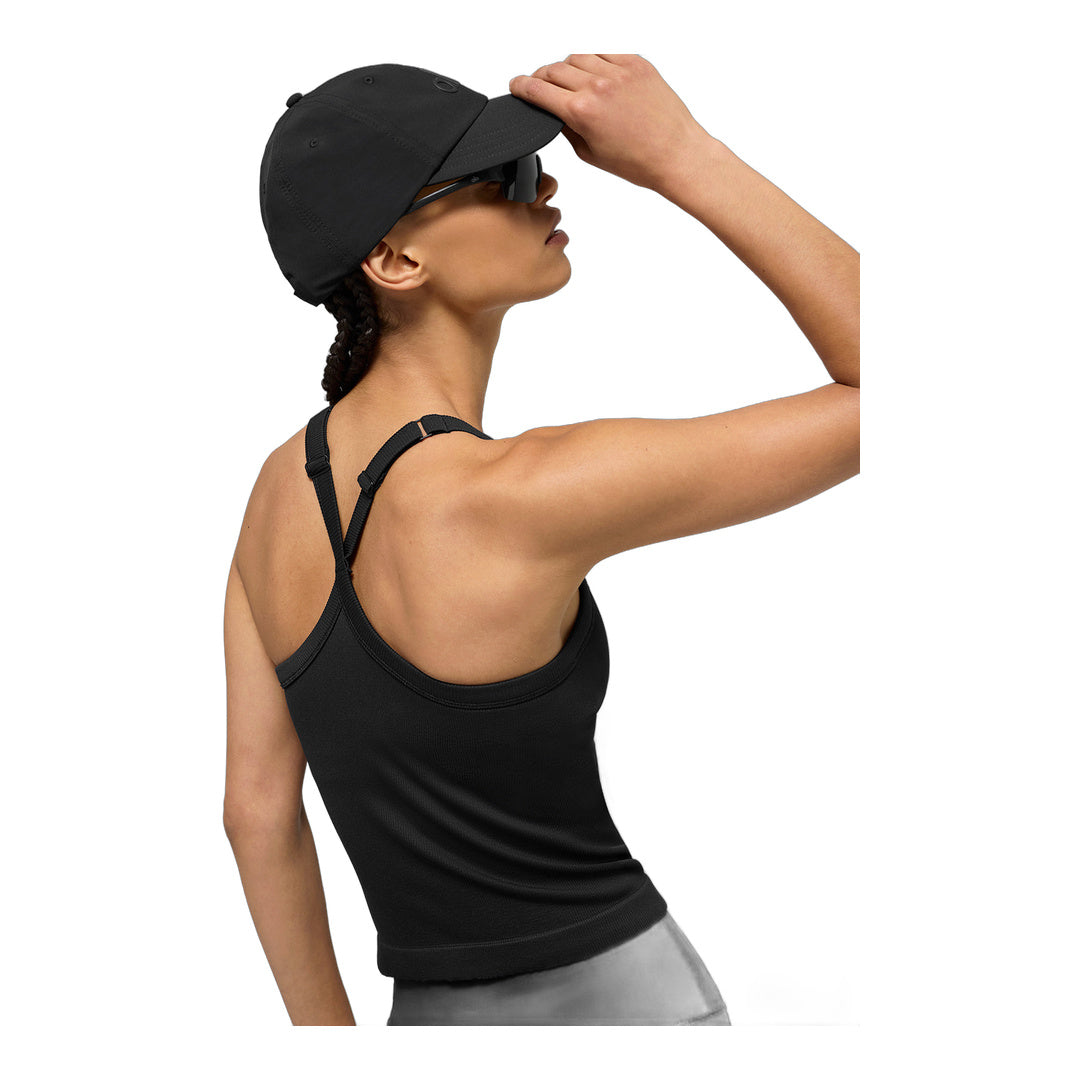 alo Seamless Ribbed Favorite Full Length Bra Tank - Black