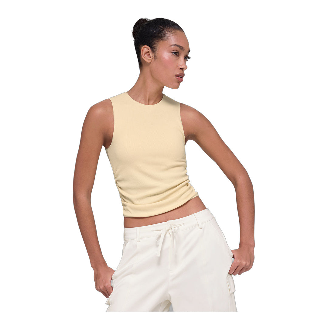 alo Ribbed En Pointe Tank - Candlelight Yellow