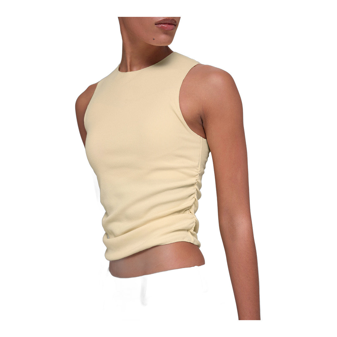 alo Ribbed En Pointe Tank - Candlelight Yellow