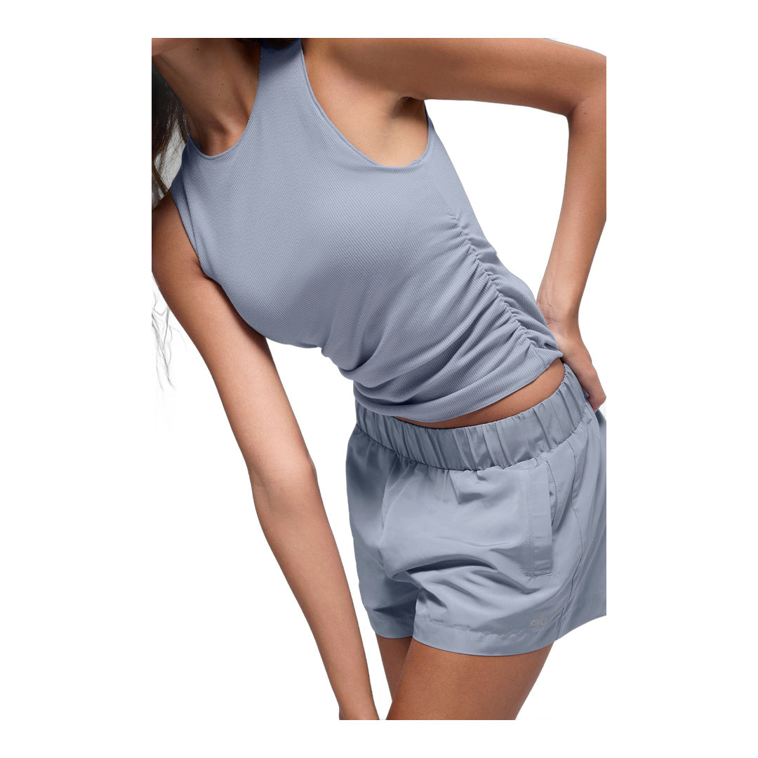 alo Ribbed En Pointe Tank - Winter Frost