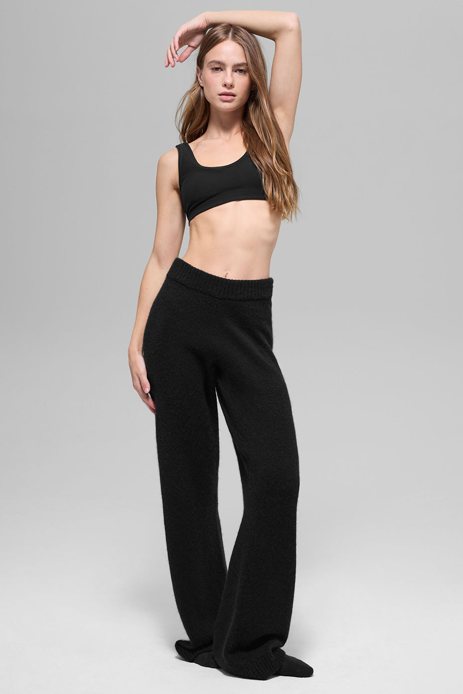 alo Alosoft Center Stage Bra - Black