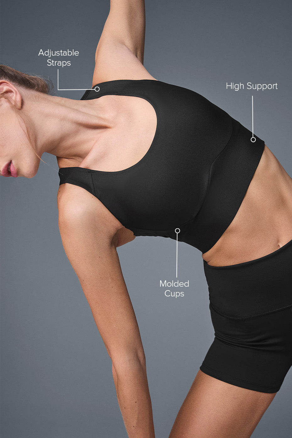alo Airlift Empower Bra - Black