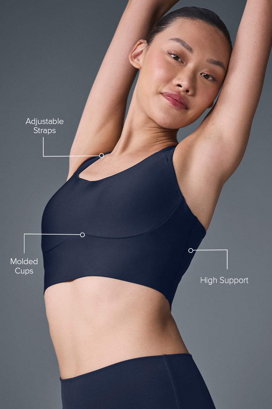 alo Airlift Empower Bra - Navy