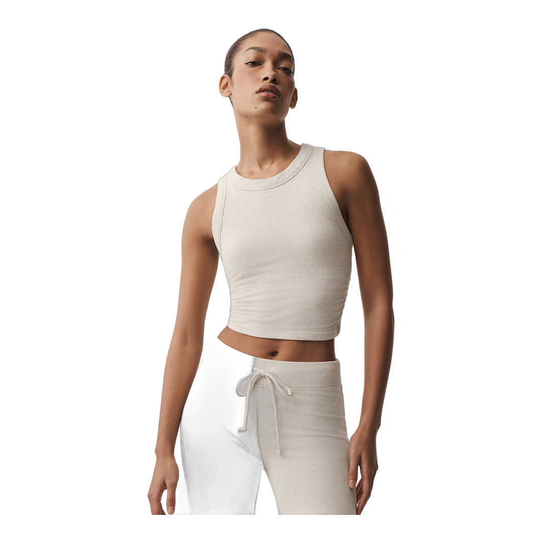 alo Sway Bra Tank - Oatmeal Heather