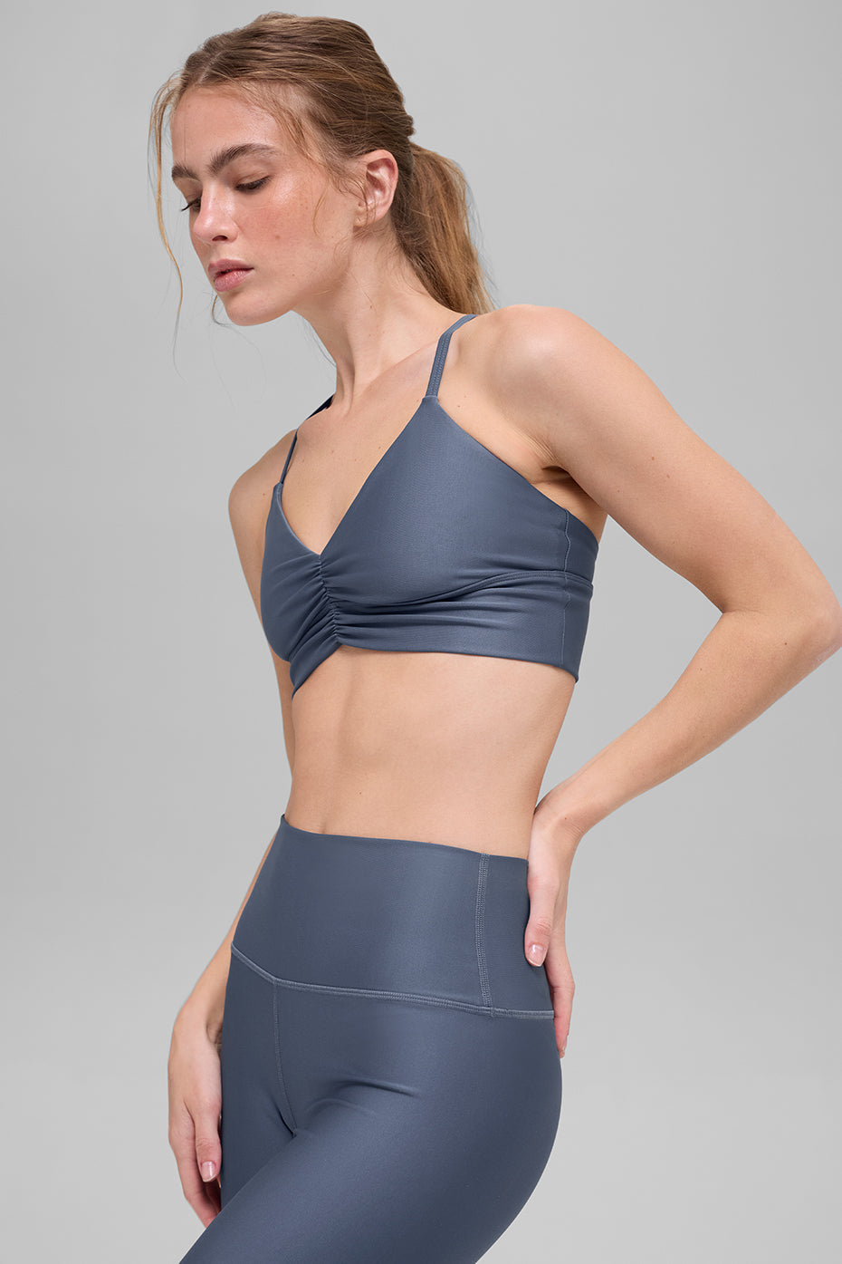 alo Airlift Divine Bra - Bluestone