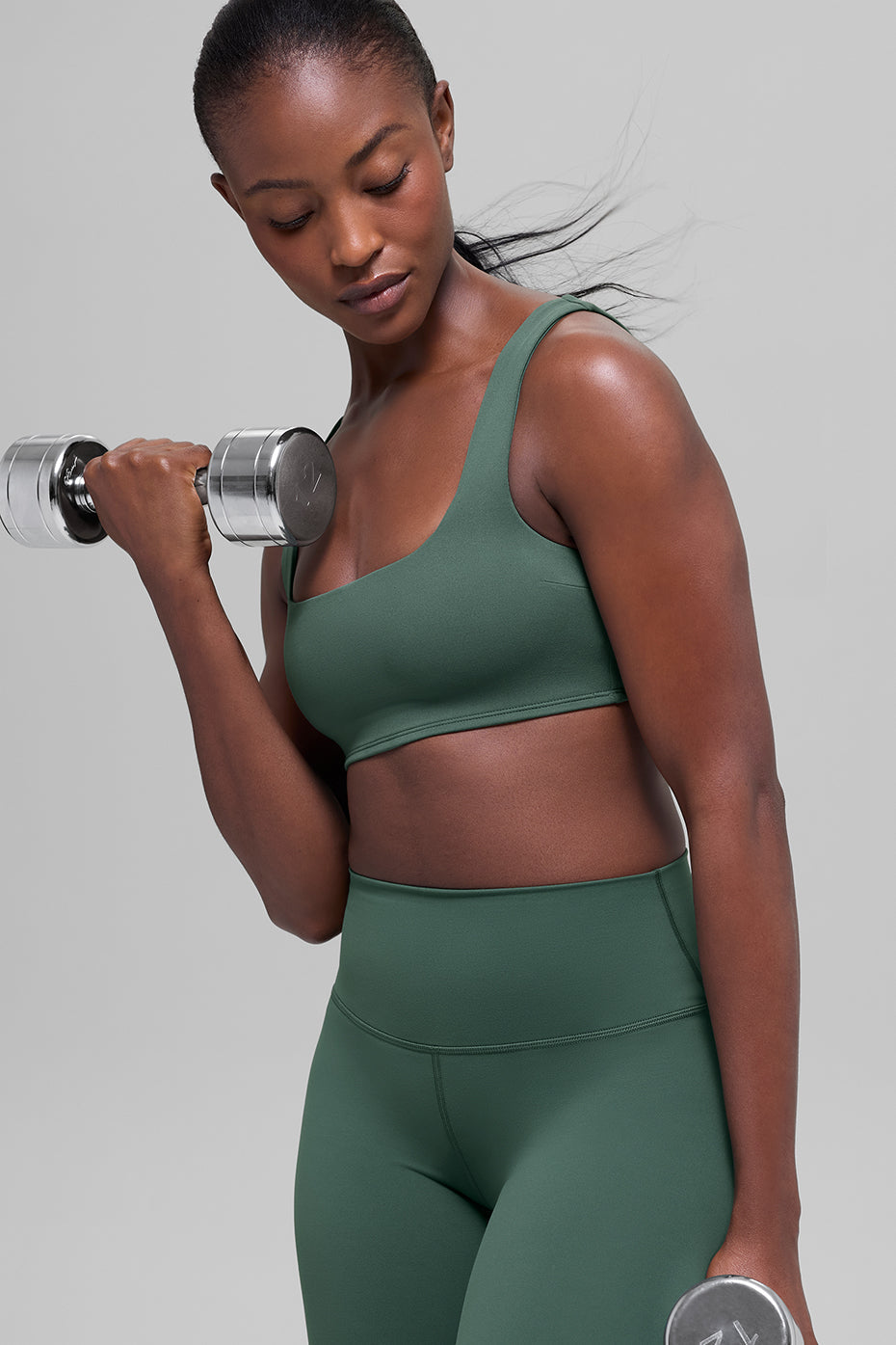 alo ALO Softsculpt Precision Bra - Clover Green