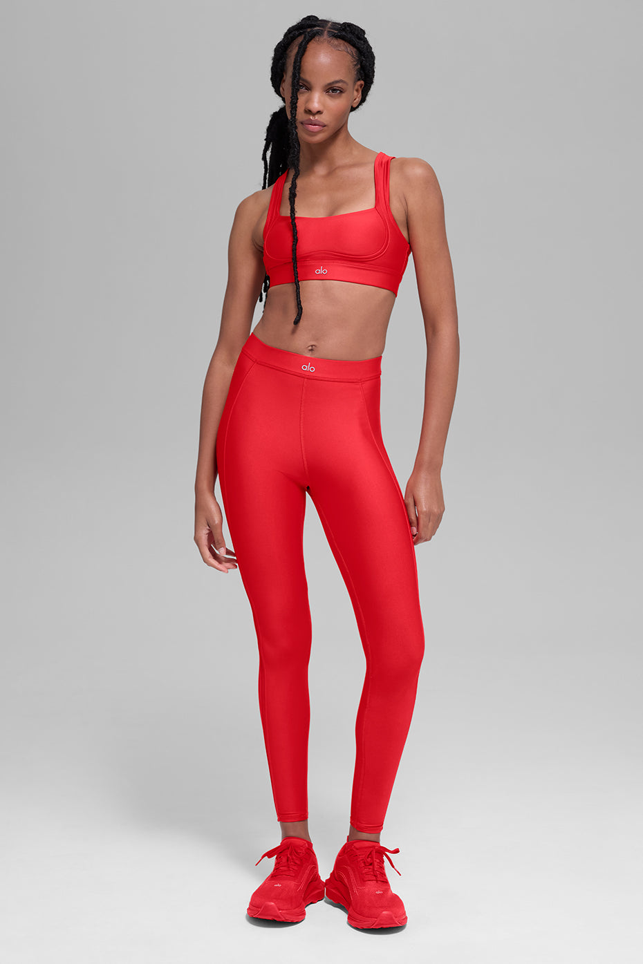 alo Airlift Ignite Bra - Bright Red